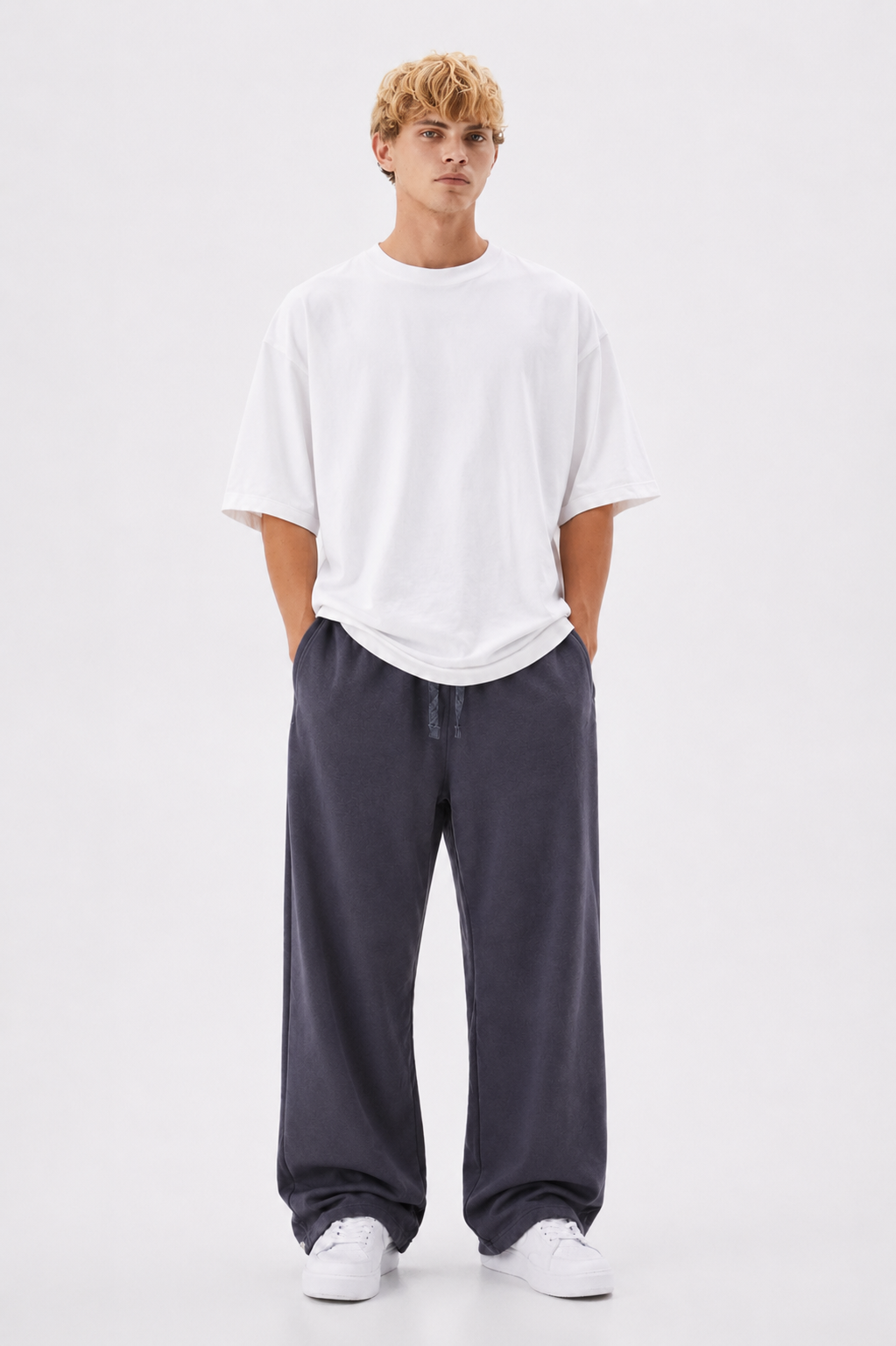 Dark Gray Straight Leg Sweatpants