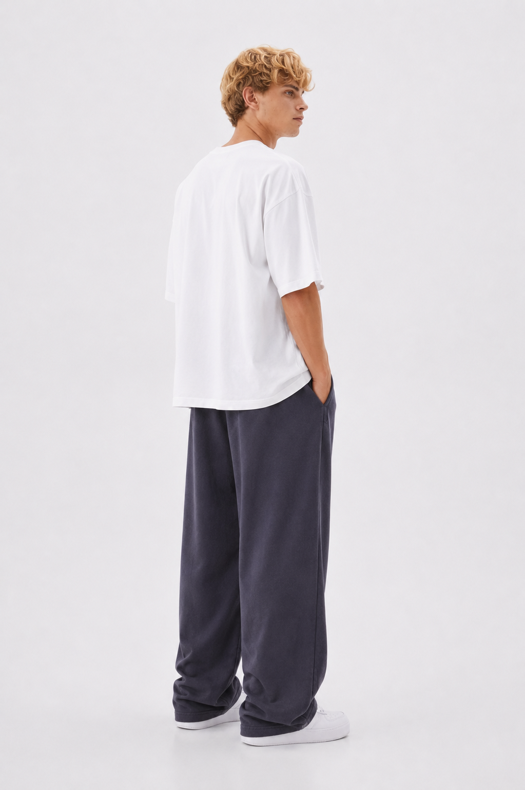 Dark Gray Straight Leg Sweatpants