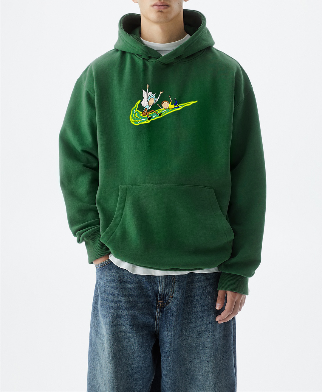 Unisex  Rick and Morty Embroidered Hoodie