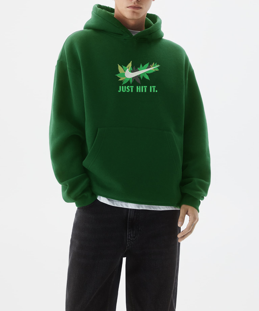 Unisex  Just Hit It Embroidered Hoodie