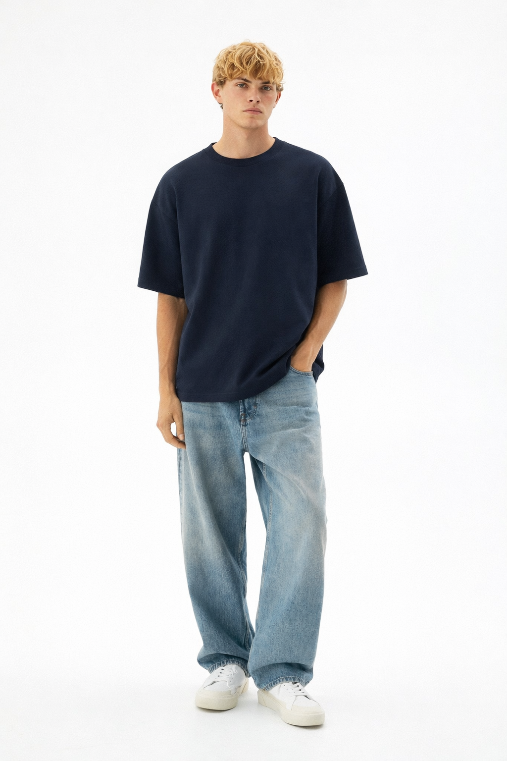 Navy Oversized T-Shirt