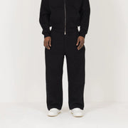 Black Straight Leg Sweatpants