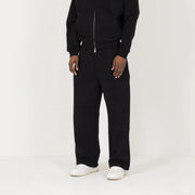 Black Straight Leg Sweatpants