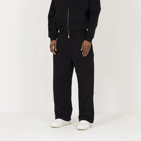 Black Straight Leg Sweatpants