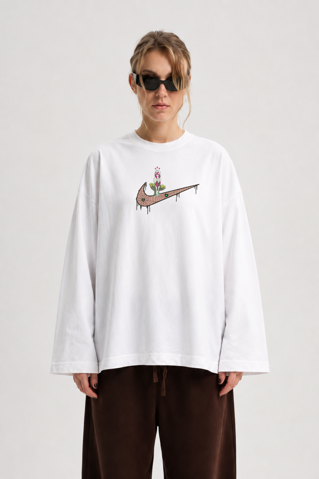 Spider Women Embroidered T-Shirt
