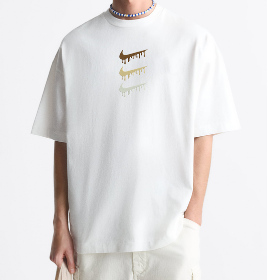3 Logo Embroidered T-Shirt