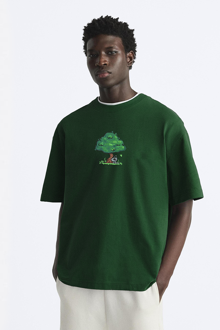 Robot Embroidered T-Shirt