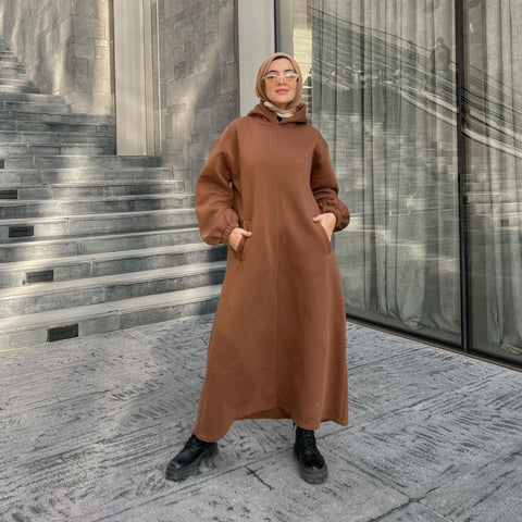 Brown Dress Hoodie