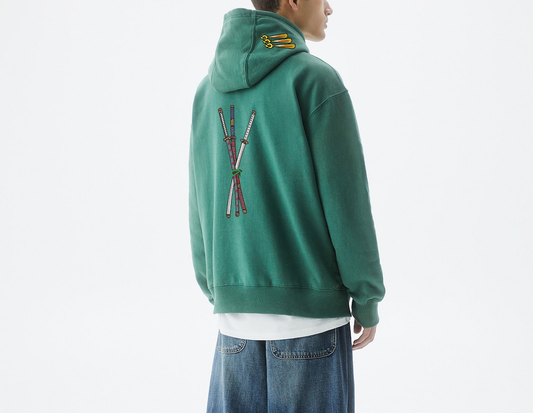 Zoro Premium Embroidered Hoodie